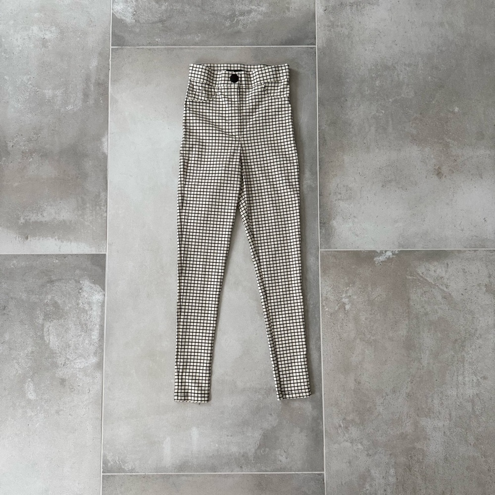[SOLD] - Zara Grid Skinny Pants